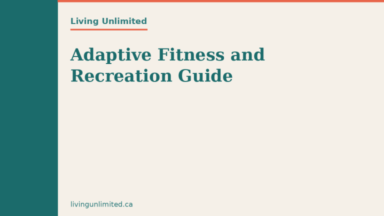 Adaptive Fitness and Recreation Guide