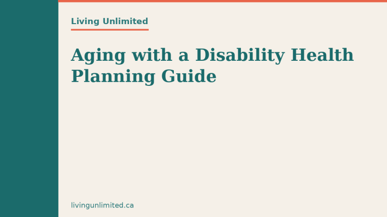 Aging with a Disability Health Planning Guide