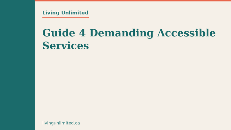 Guide 4 Demanding Accessible Services