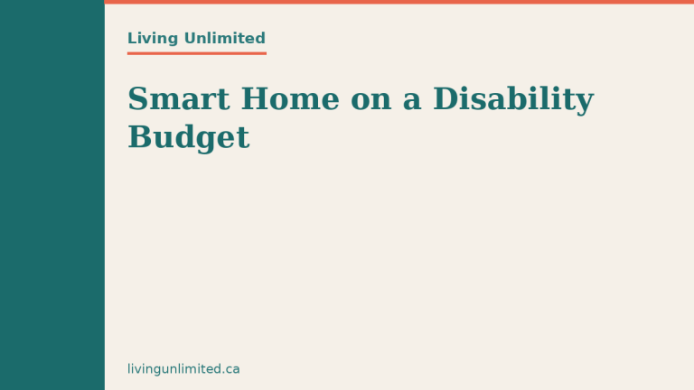 Smart Home on a Disability Budget