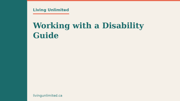 Working with a Disability Guide