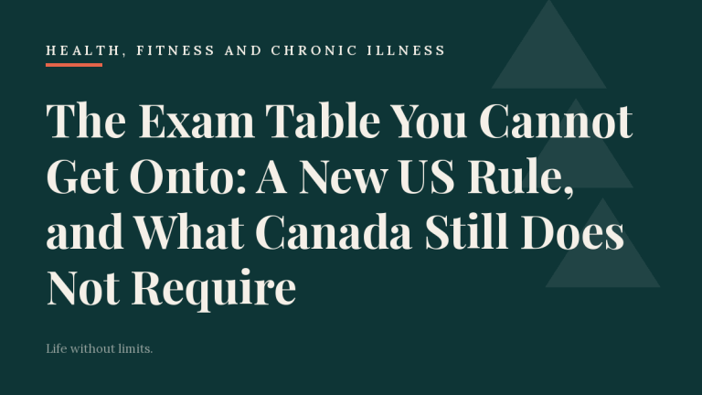 The Exam Table You Cannot Get Onto: A New US Rule, and What Canada Still Does Not Require