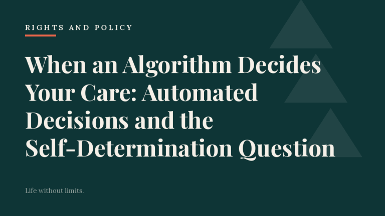 When an Algorithm Decides Your Care: Automated Decisions and the Self-Determination Question