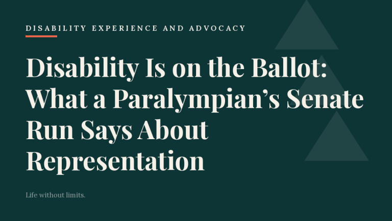 Disability Is on the Ballot: What a Paralympian’s Senate Run Says About Representation