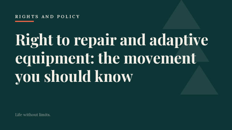 Right to repair and adaptive equipment: the movement you should know